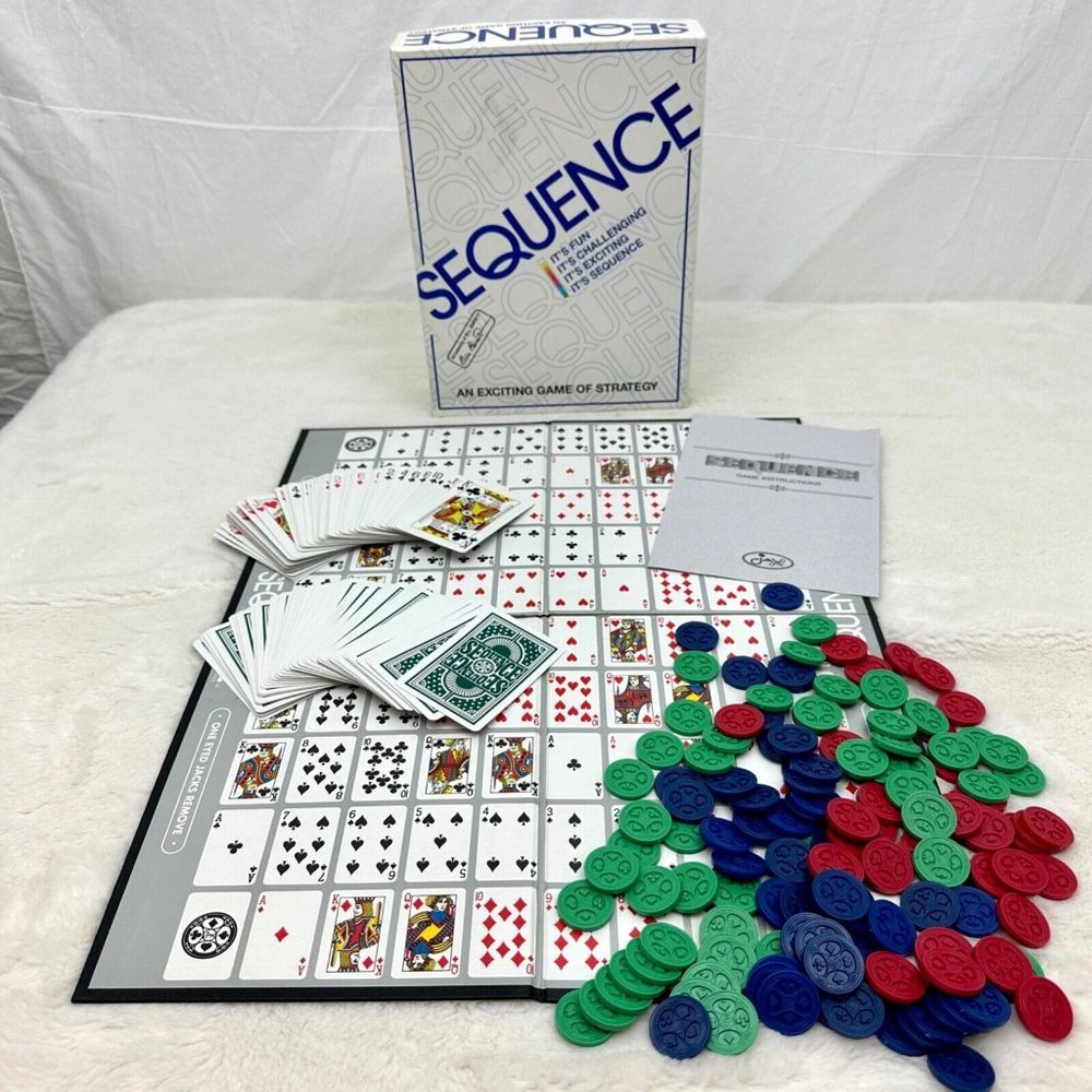 Vintage 1994 Sequence Card Strategy Game Jax Ltd. 100% Complete
